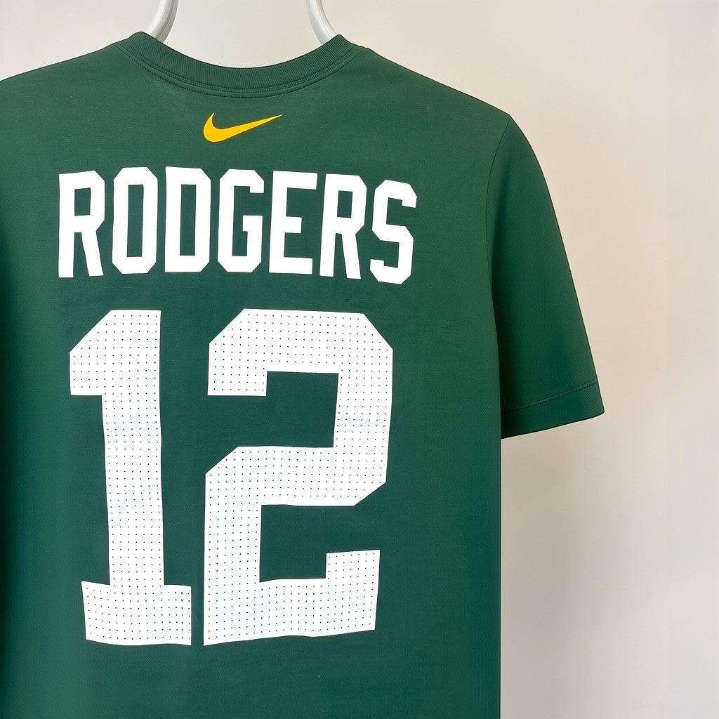 Nike Green Bay Packers Aaron Rodgers #12 T-Shirt – Green