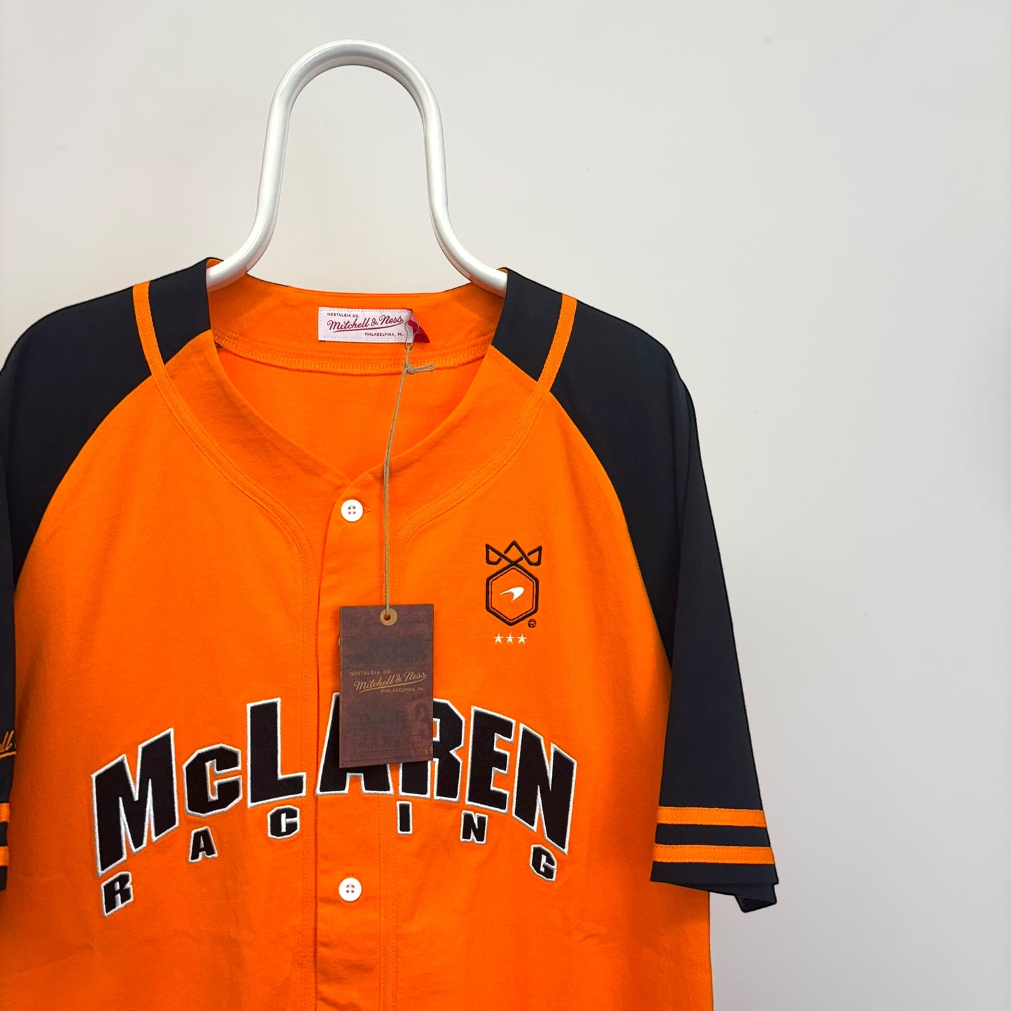 Mitchell & Ness Mclaren Monaco Triple Crown Cotton Baseball Jersey