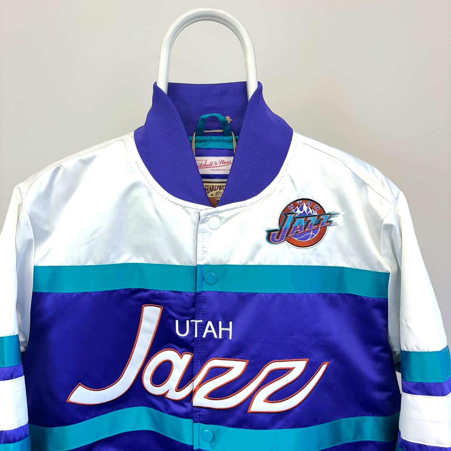 Mitchell & Ness Utah Jazz Special Script Satin Jacket