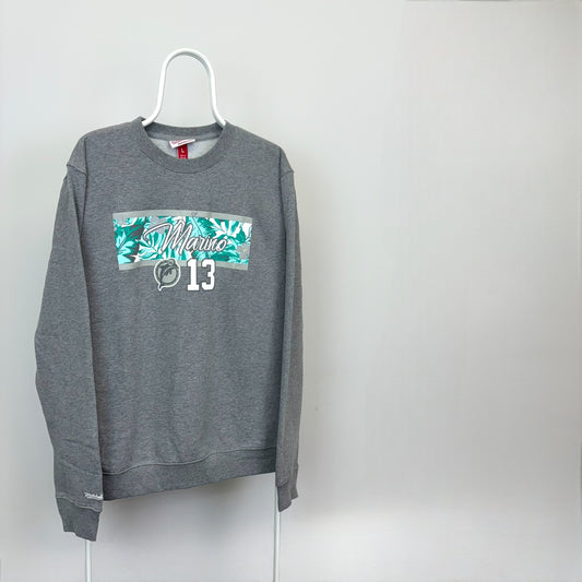 Mitchell & Ness Miami Dolphins Marino Tropical Logo Sweatshirt