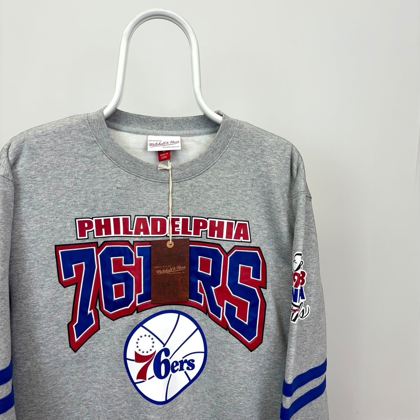 Mitchell & Ness Philadelphia 76ers All Over Print Sweatshirt