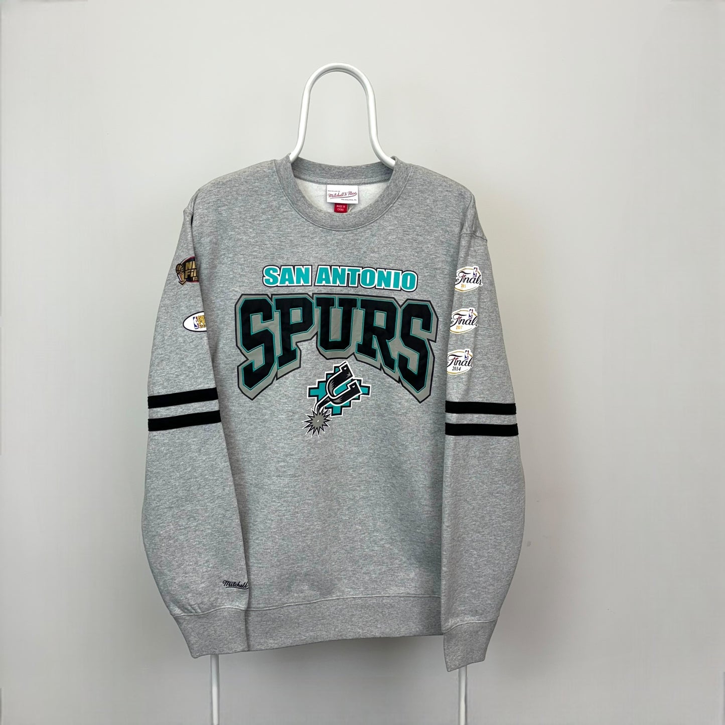 Mitchell & Ness San Antonio Spurs All Over Print Sweatshirt