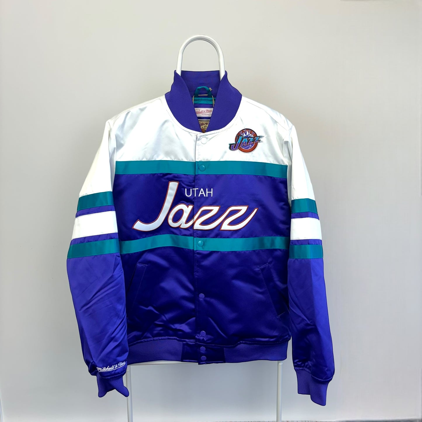 Mitchell & Ness Utah Jazz Special Script Satin Jacket