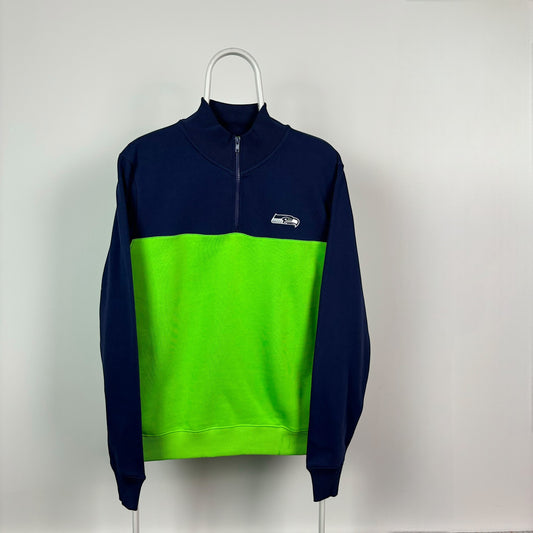 Fanatics Seattle Seahawks Panelled 1/4 Zip Jumper