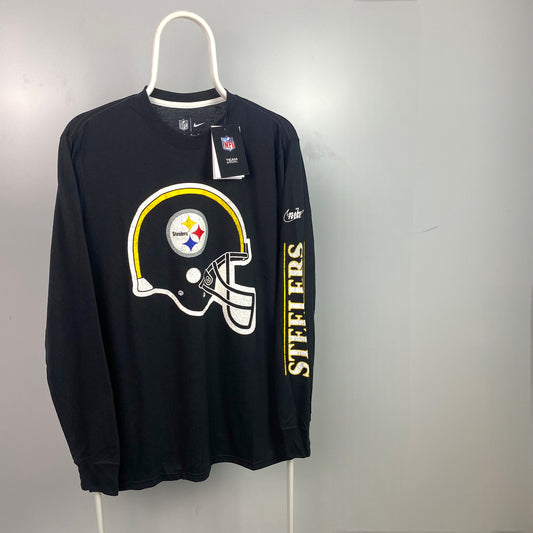 Nike Pittsburgh Steelers Graphic Print Long Sleeve T-Shirt [M]