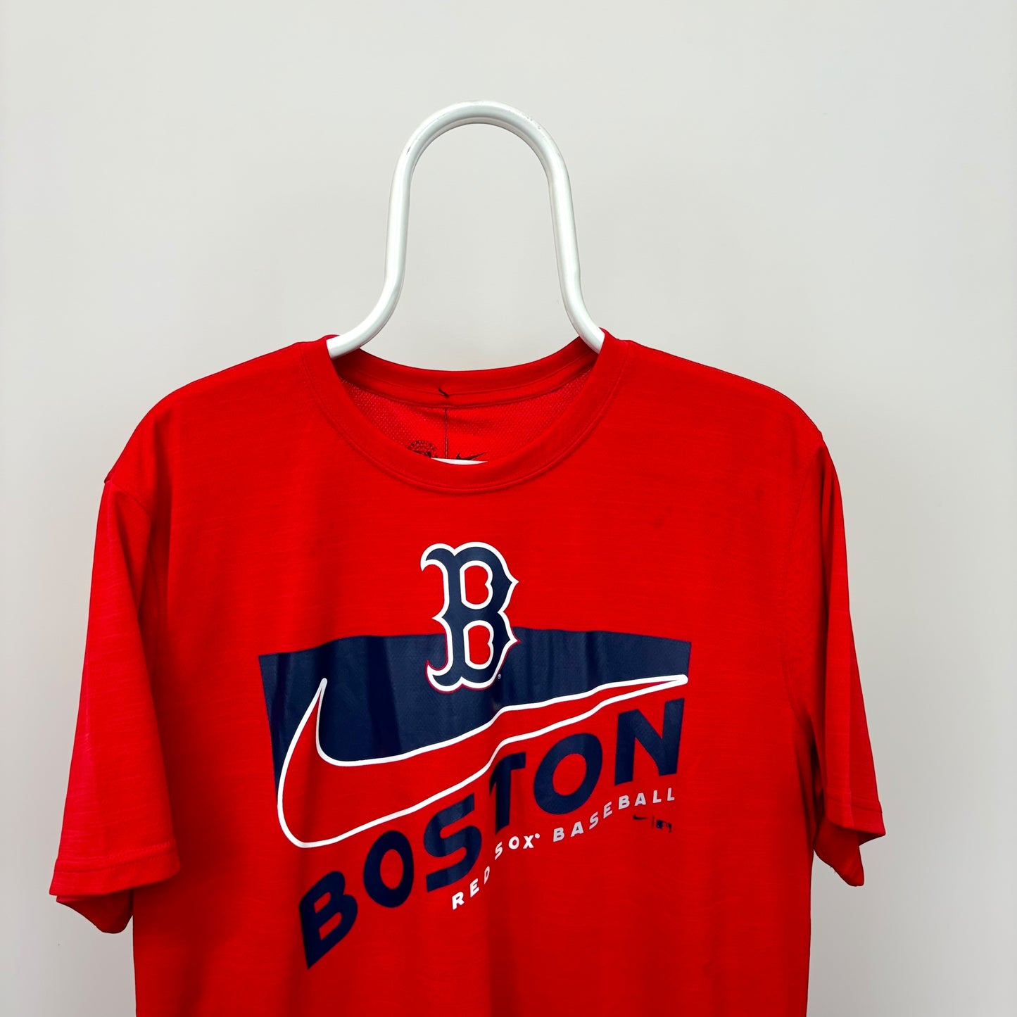 Nike Boston Red Sox Centre Swoosh Dri-Fit T-Shirt