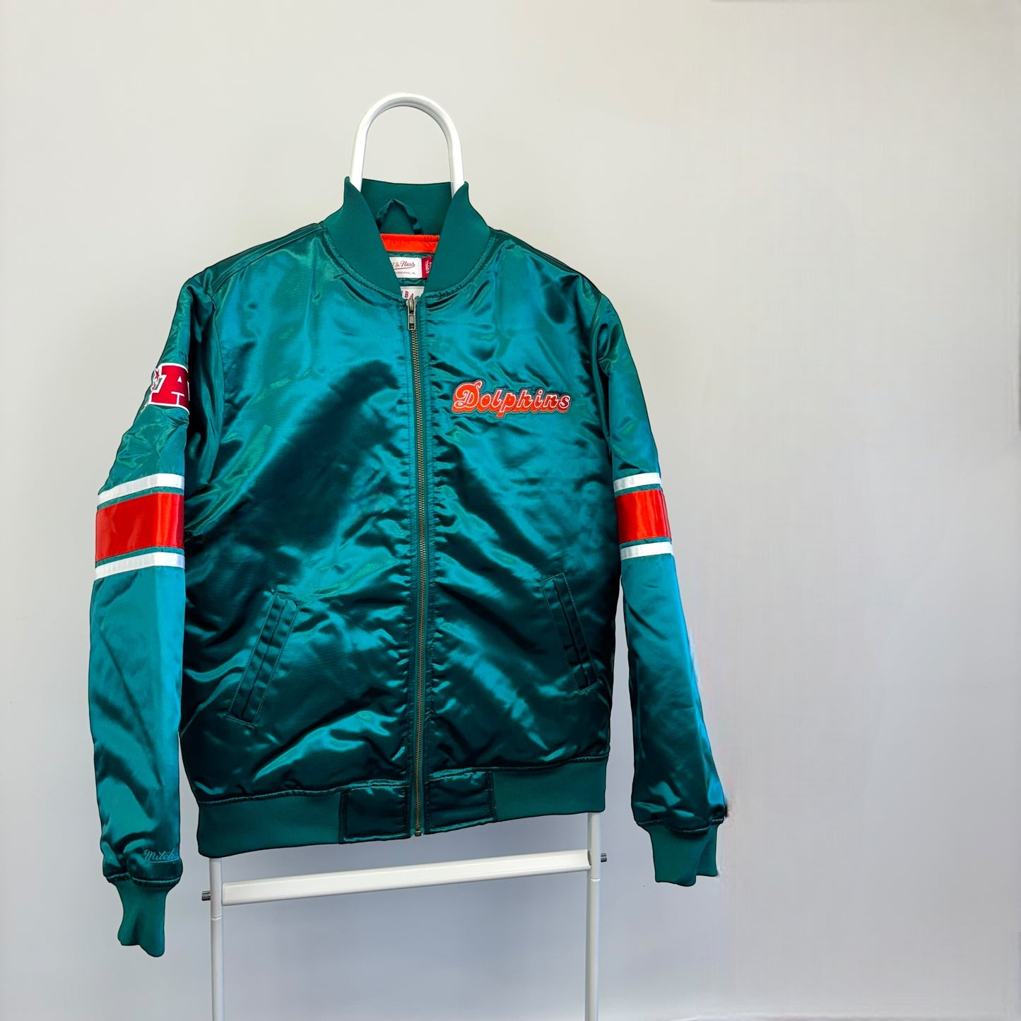 Mitchell & Ness Miami Dolphins Heavyweight Satin Jacket