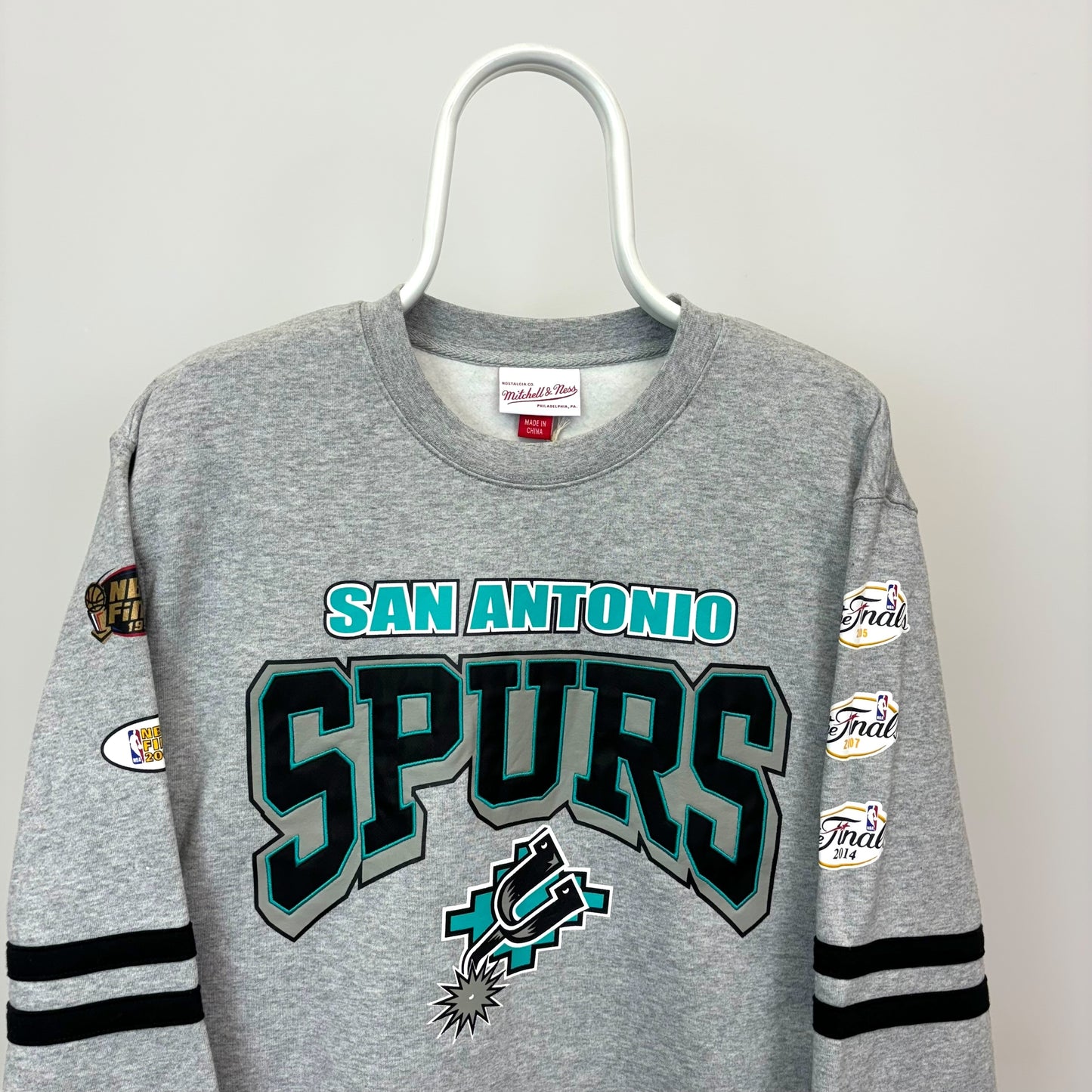 Mitchell & Ness San Antonio Spurs All Over Print Sweatshirt