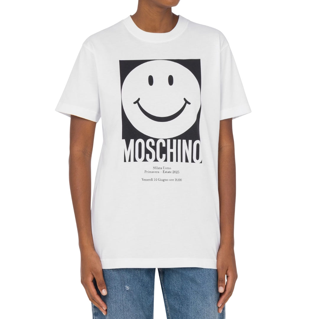 MOSCHINO 221EA07160541 1001 WHITE T-SHIRT FEMALE XS