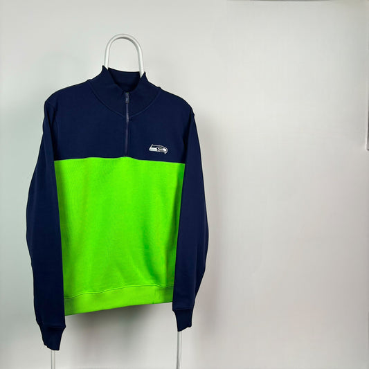 Fanatics Seattle Seahawks Panelled 1/4 Zip Jumper