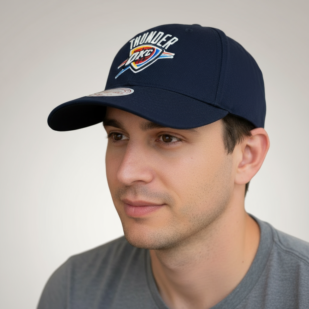 Mitchell & Ness Oaklahoma City Thunder Team Logo Snapback Hat