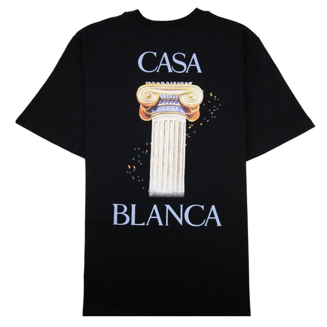 Casablanca La Colonne Printed T-Shirt Black T-Shirt