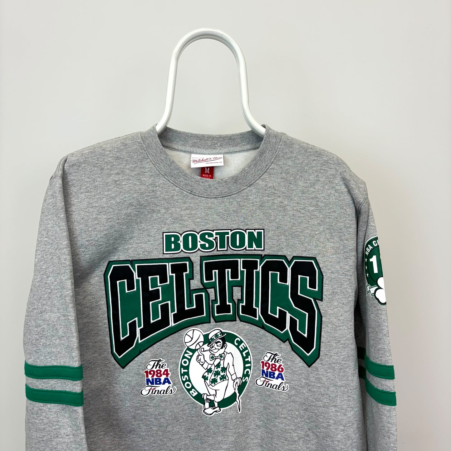 Mitchell & Ness Boston Celtics All Over Print Sweatshirt