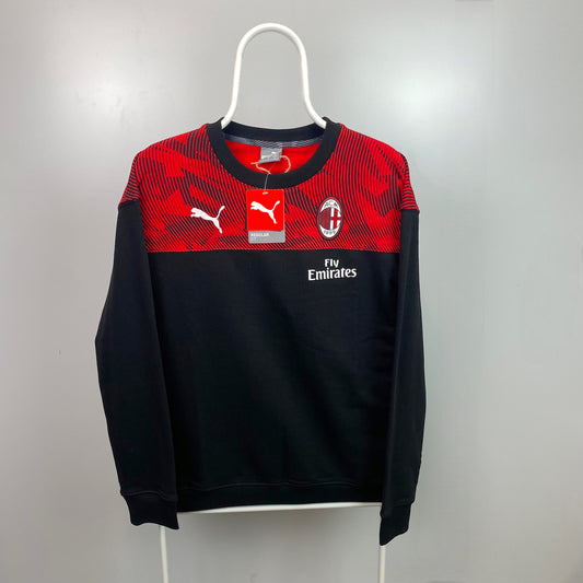 Puma AC Milan Embroidered Crewneck Sweatshirt [S]