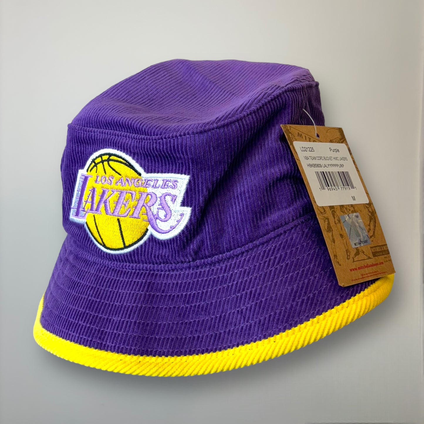 Mitchell & Ness Los Angeles Lakers Cord Bucket Hat