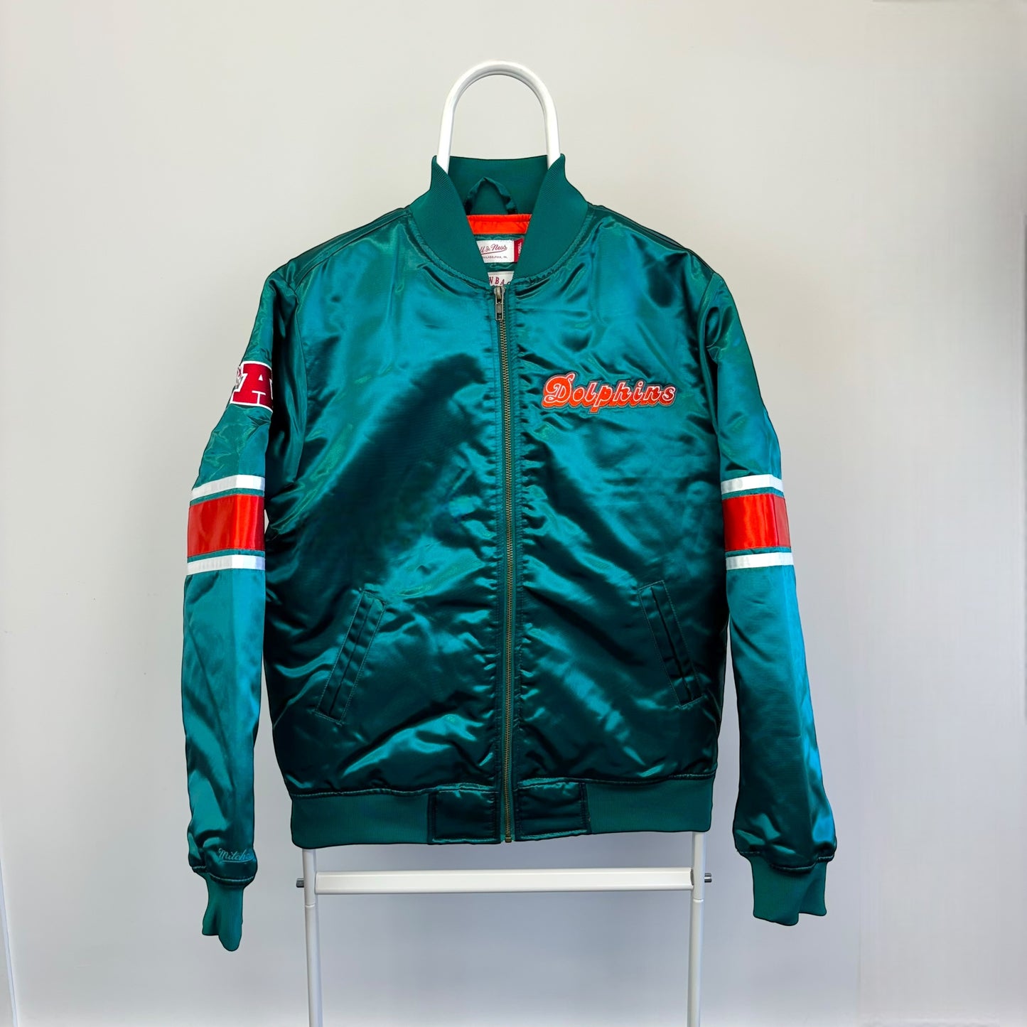 Mitchell & Ness Miami Dolphins Heavyweight Satin Jacket