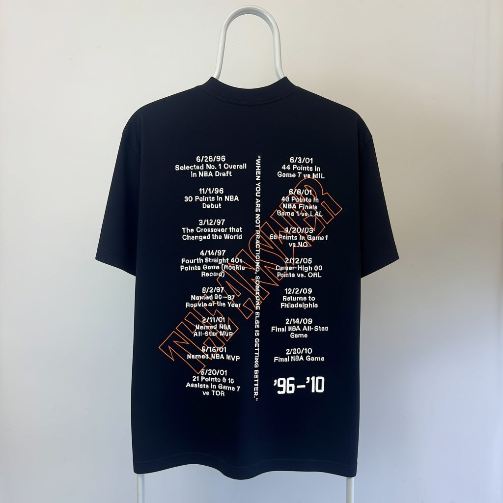 Mitchell & Ness Allen Iverson Watch My Step Graphic T-Shirt - Black