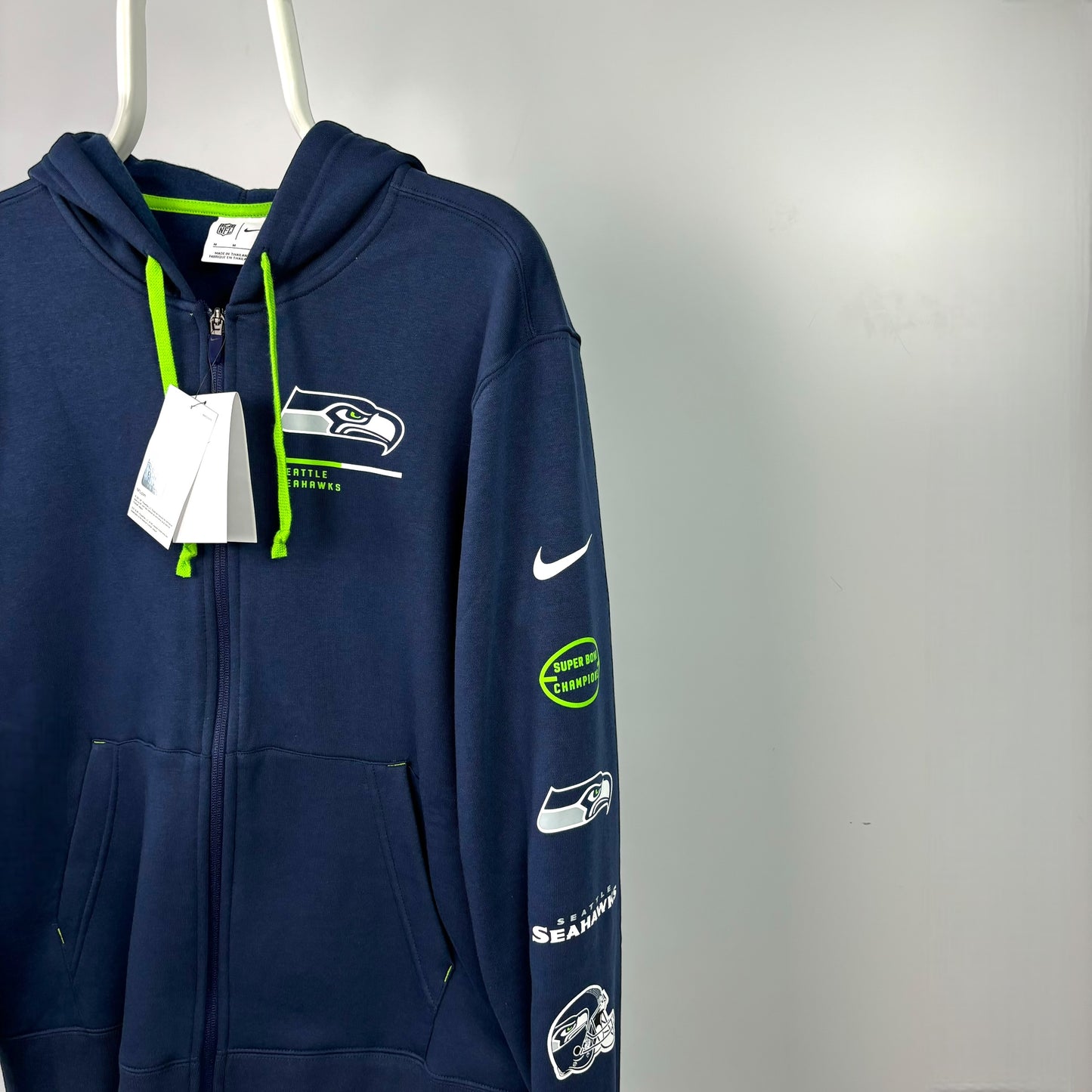 Nike NFL Seattle Seahawks Graphic Print Full Zip Hoodie