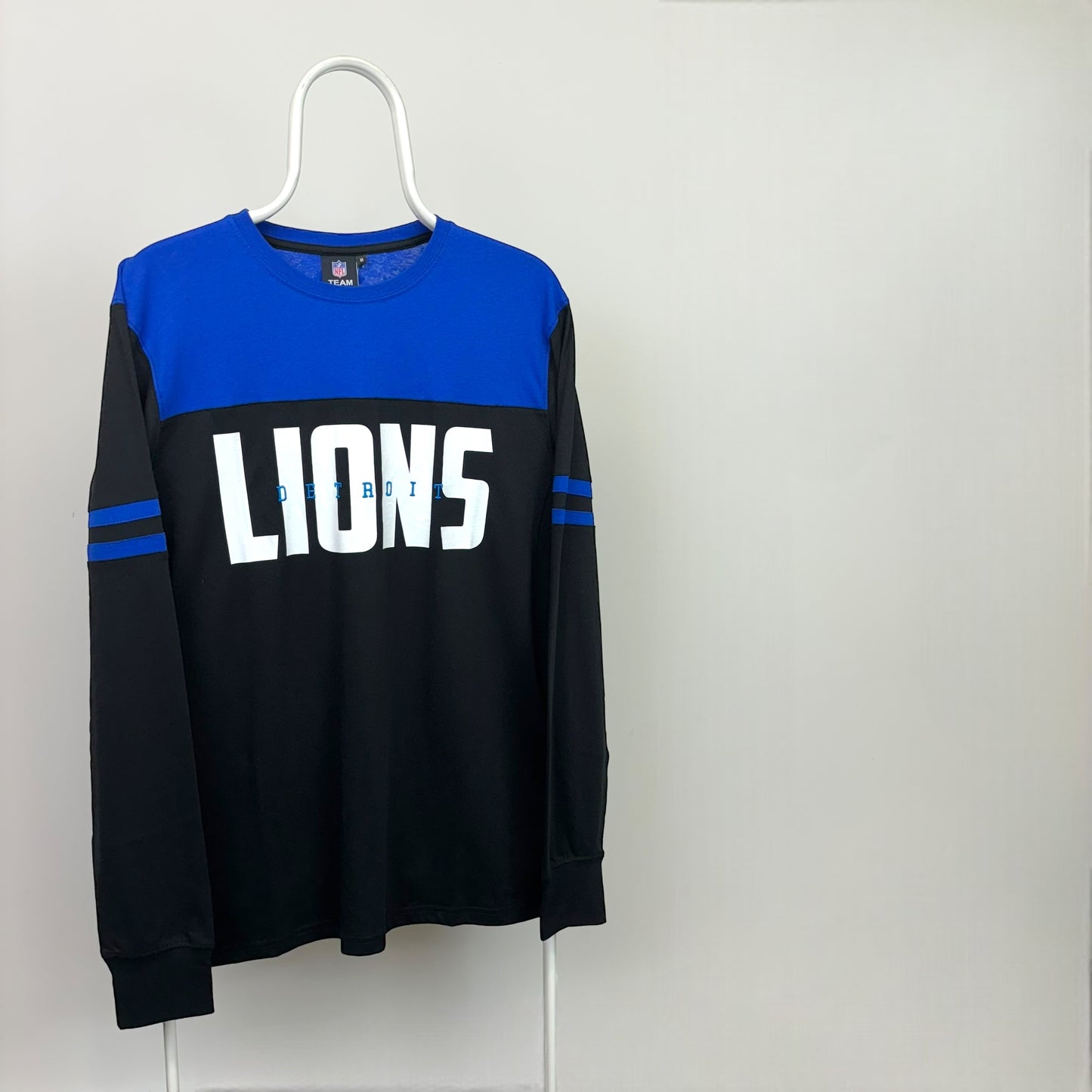 Fanatics Detroit Lions Panelled Long Sleeve T-Shirt