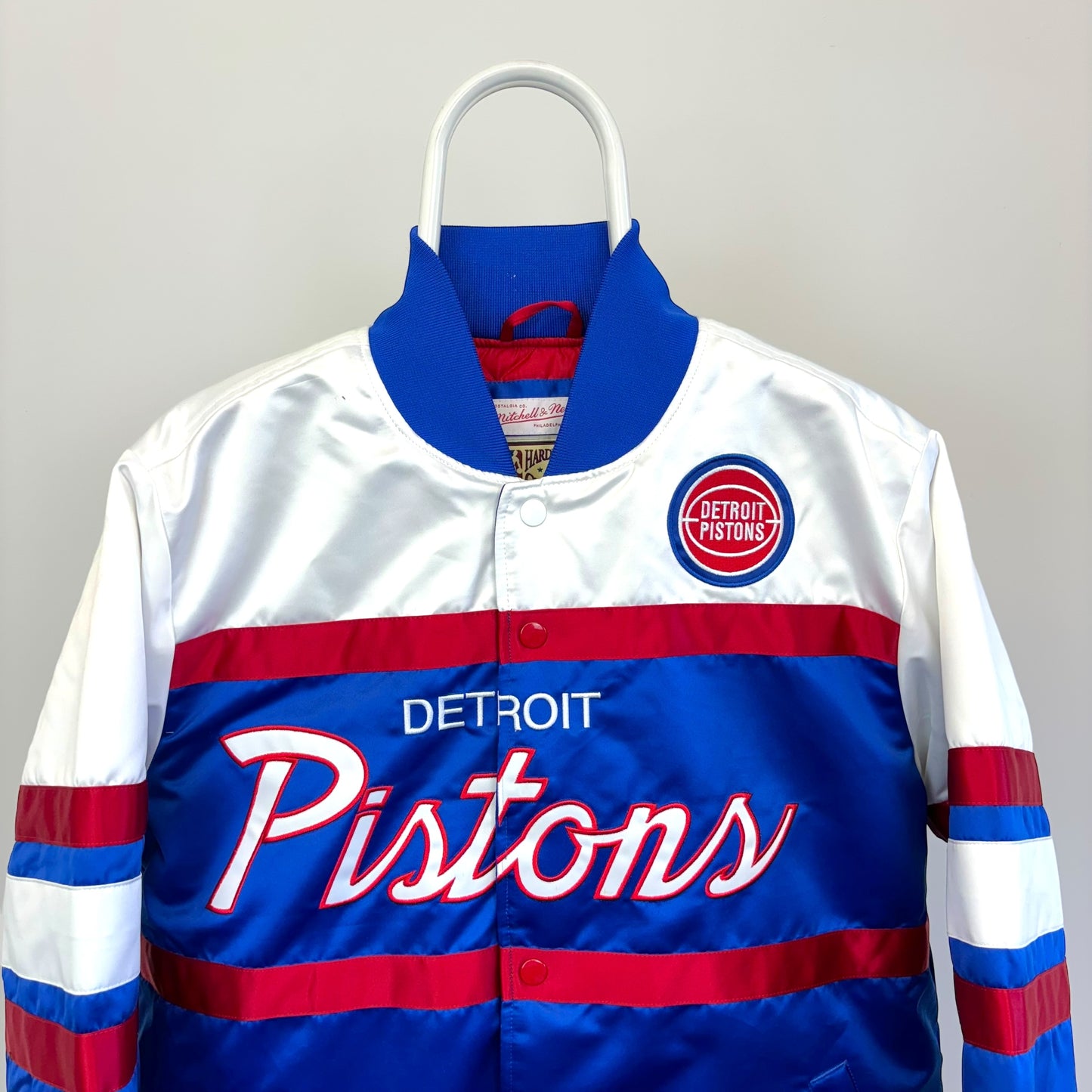 Mitchell & Ness Detroit Pistons Special Script Satin Jacket