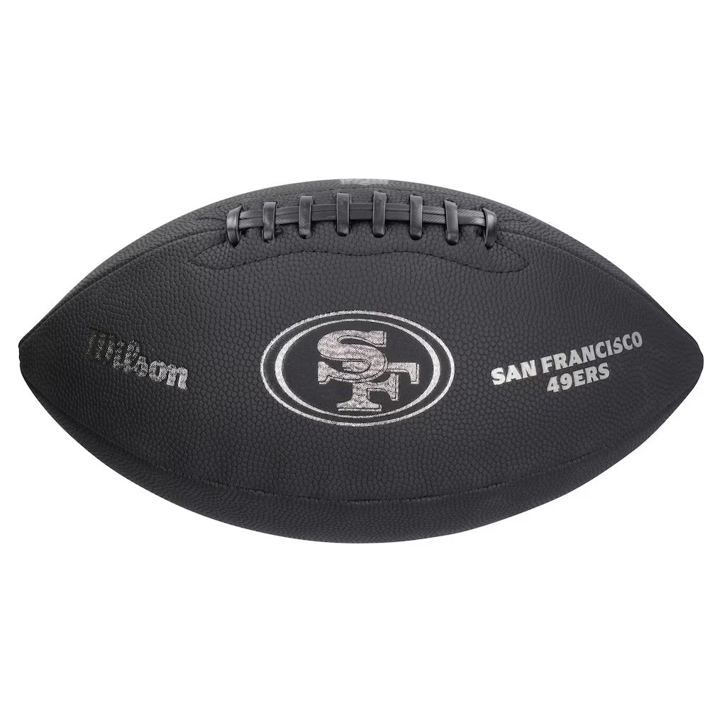 San Francisco 49ers Black Metallic Football