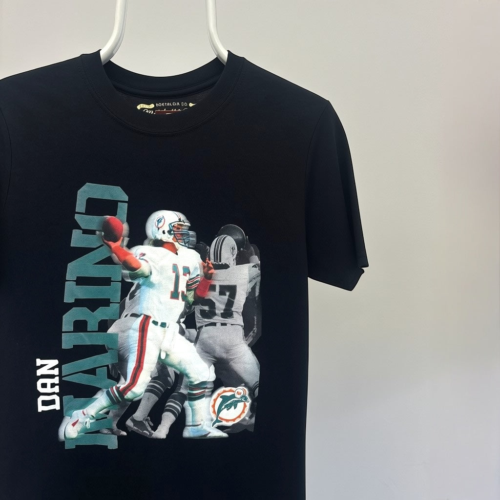 Mitchell & Ness Dan Marino Miami Dolphins Throwback T-Shirt – Black