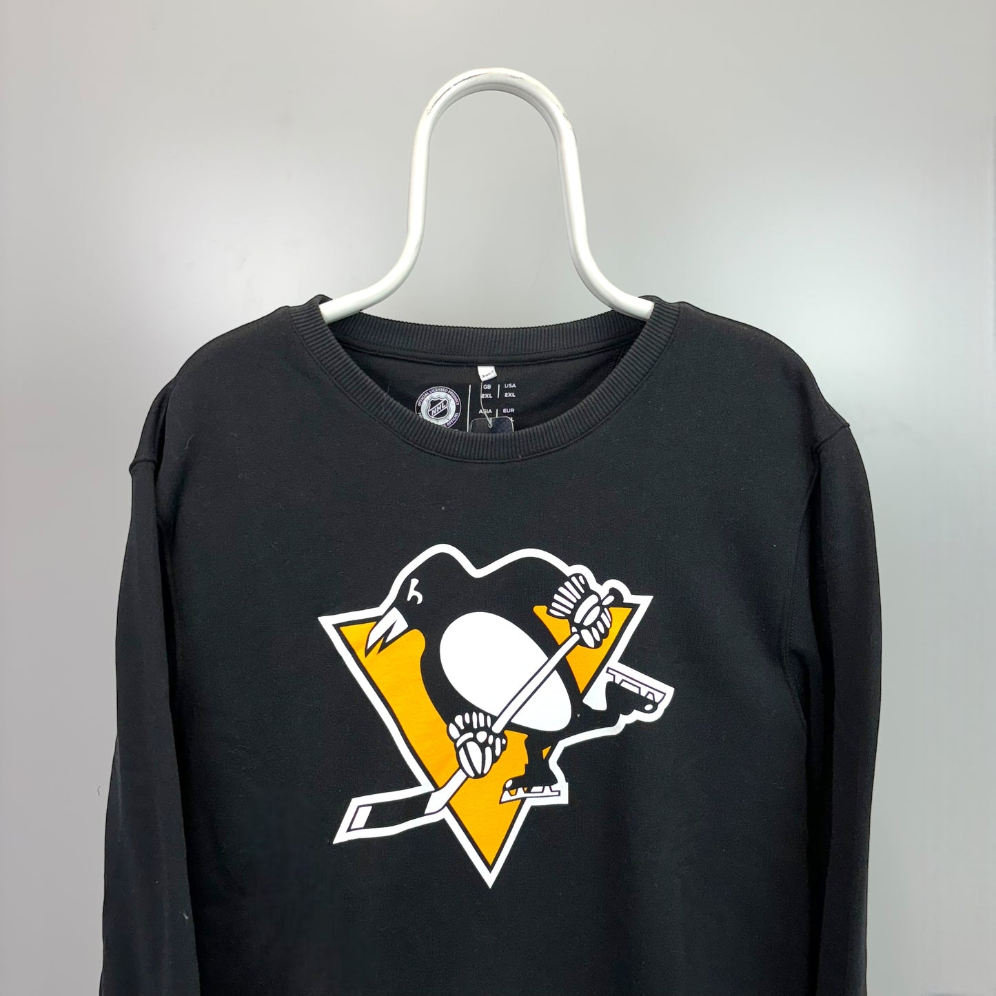 USA Fanatics NHL Pittsburgh Pengiuins Graphic Print Sweatshirt