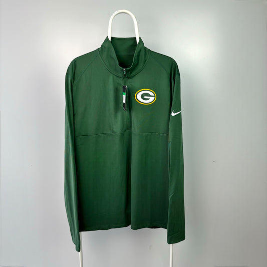 Nike Green Bay Packers 1/4 Zip Jumper [XL]