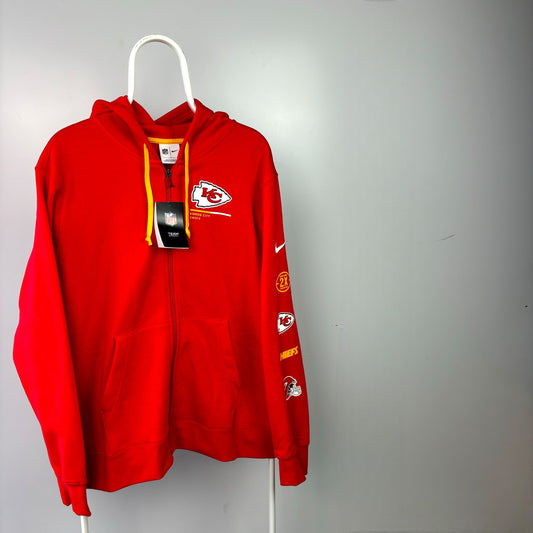 Nike Kansas City Chiefs Graphic Print Full Zip Hoodie