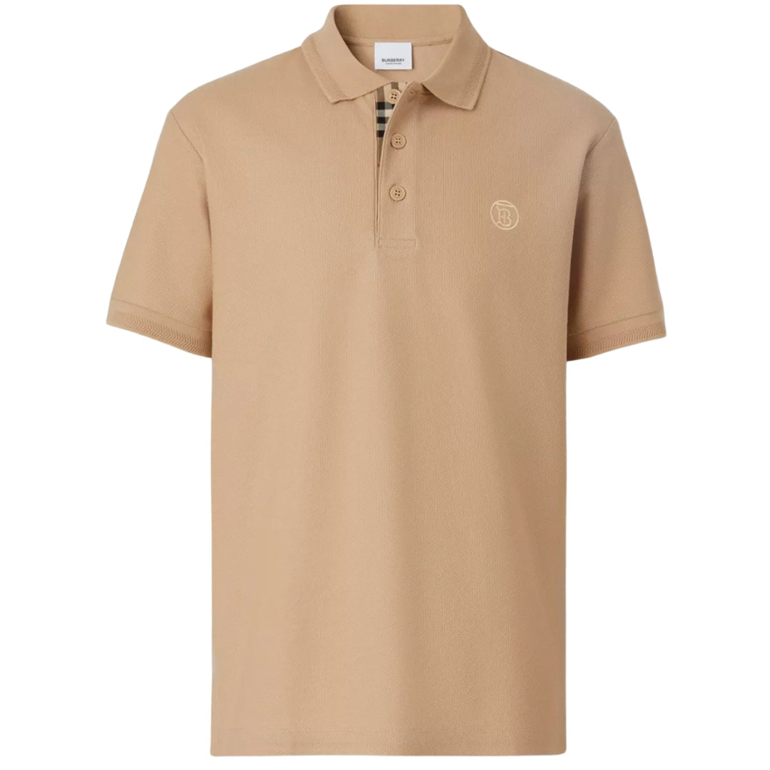 Burberry Circle Logo Camel Polo Shirt