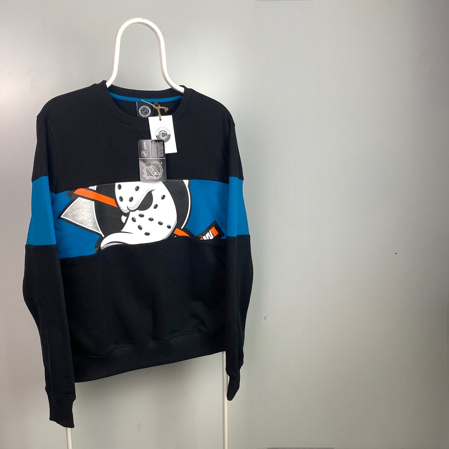 USA Deadstock Anaheim Mighty Ducks Panel Sweatshirt [M]