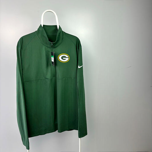 Nike Green Bay Packers 1/4 Zip Jumper [XL]