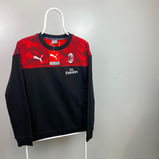 Puma AC Milan Embroidered Crewneck Sweatshirt [S]