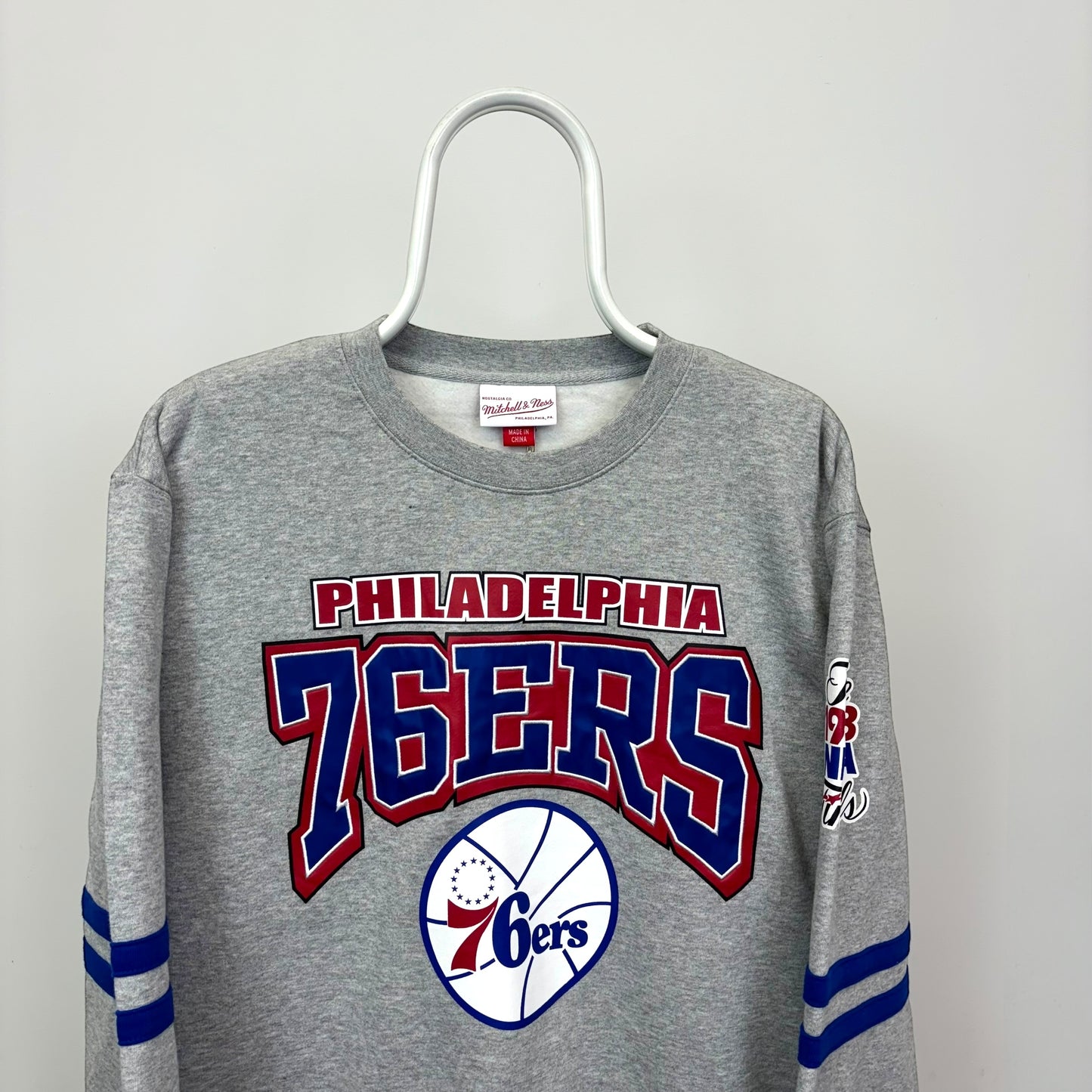 Mitchell & Ness Philadelphia 76ers All Over Print Sweatshirt