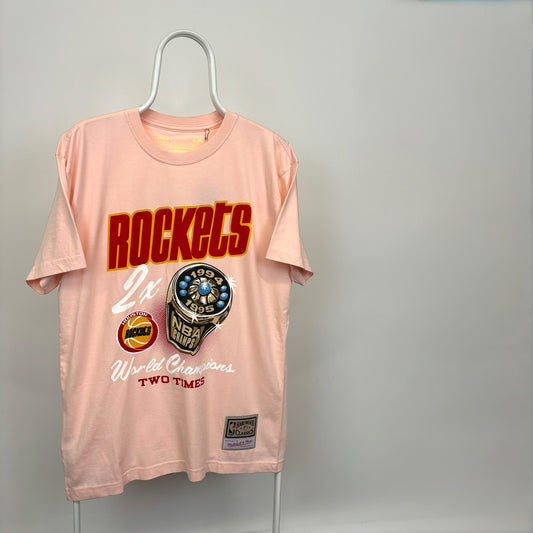 Mitchell & Ness Houston Rockets Pastel Rings Tee