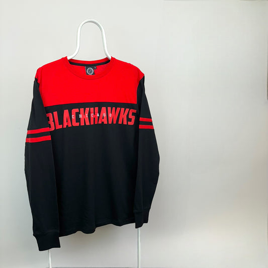 Fanatics Chicago Blackhawks Panelled Long Sleeve T-Shirt