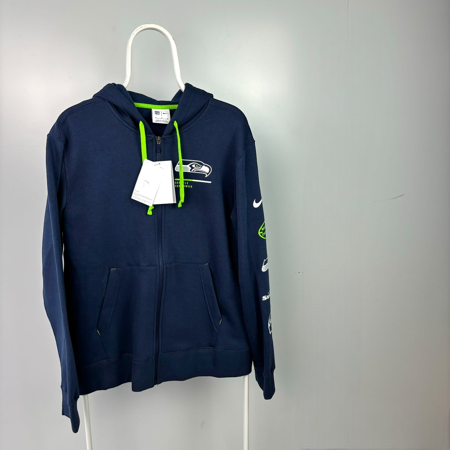 Nike NFL Seattle Seahawks Graphic Print Full Zip Hoodie