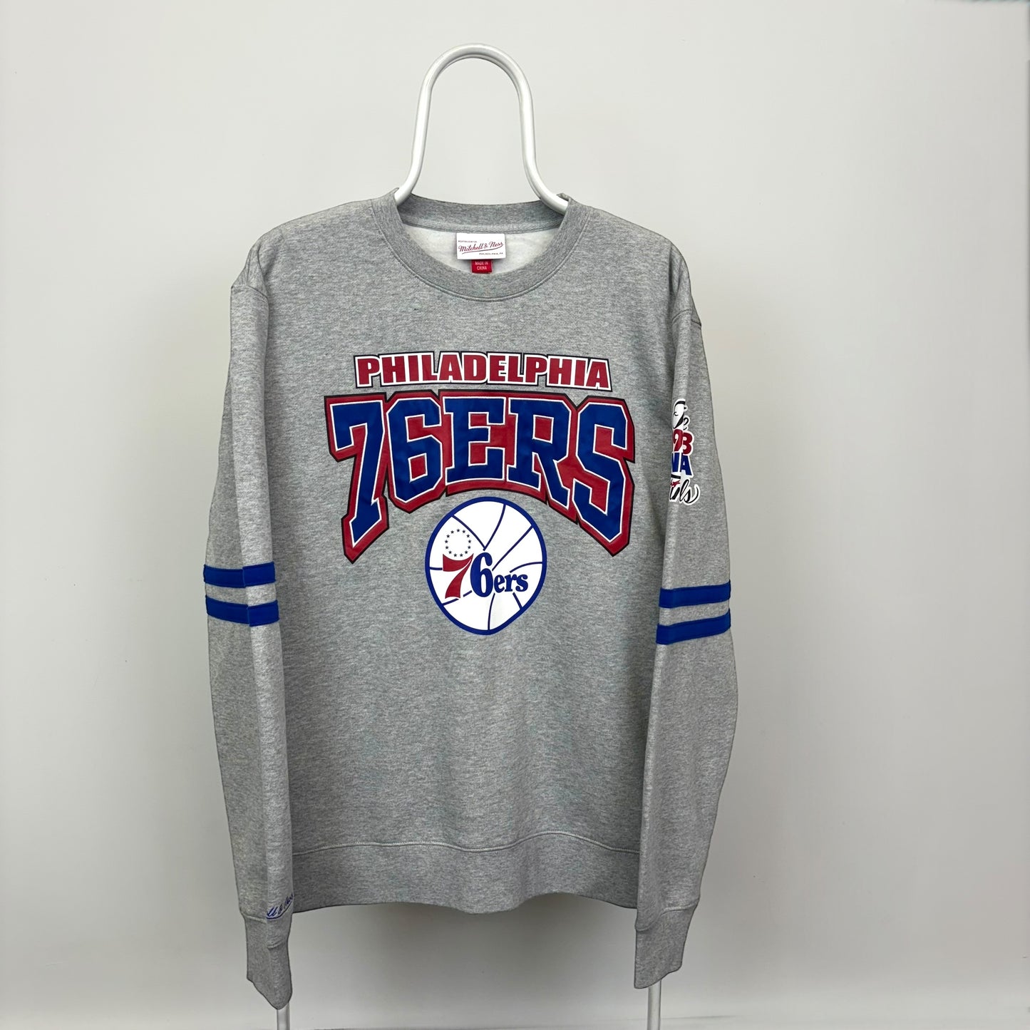 Mitchell & Ness Philadelphia 76ers All Over Print Sweatshirt