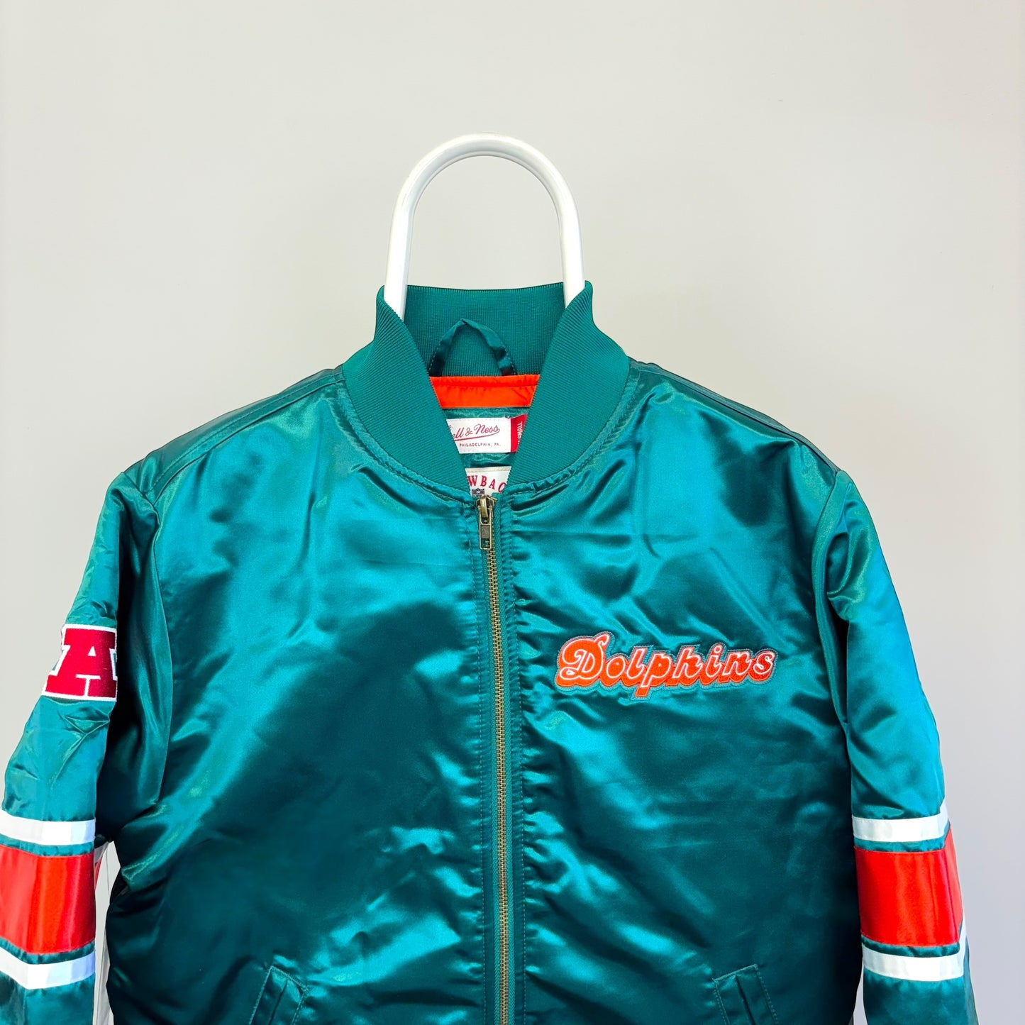 Mitchell & Ness Miami Dolphins Heavyweight Satin Jacket