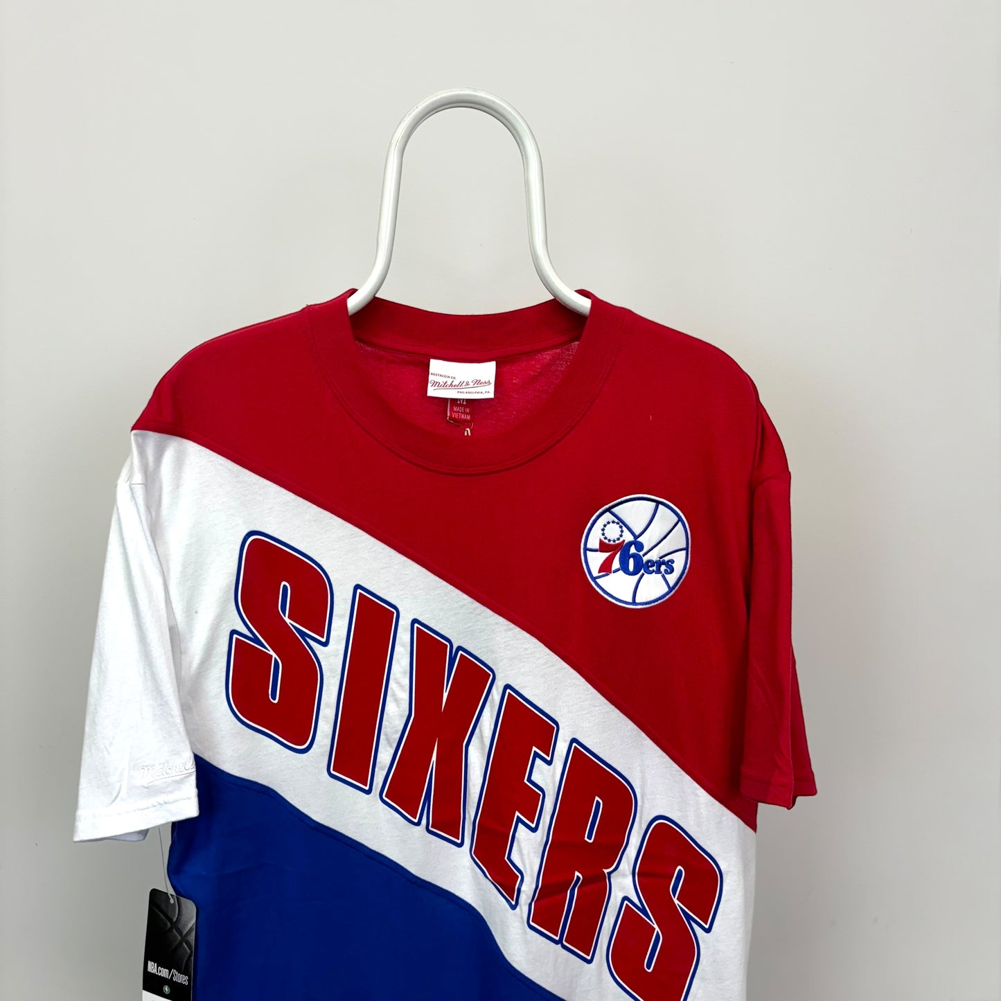 Mitchell & Ness Philadelphia 76ers Play by Play T-Shirt