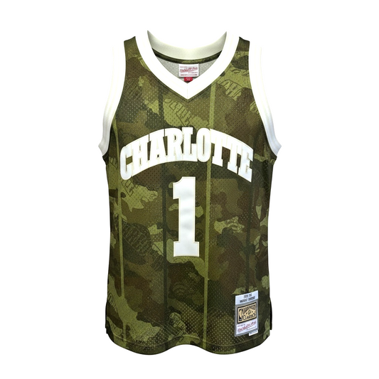 Mitchell & Ness Muggsy Bogues Charlotte Hornets Camo Swingman Jersey