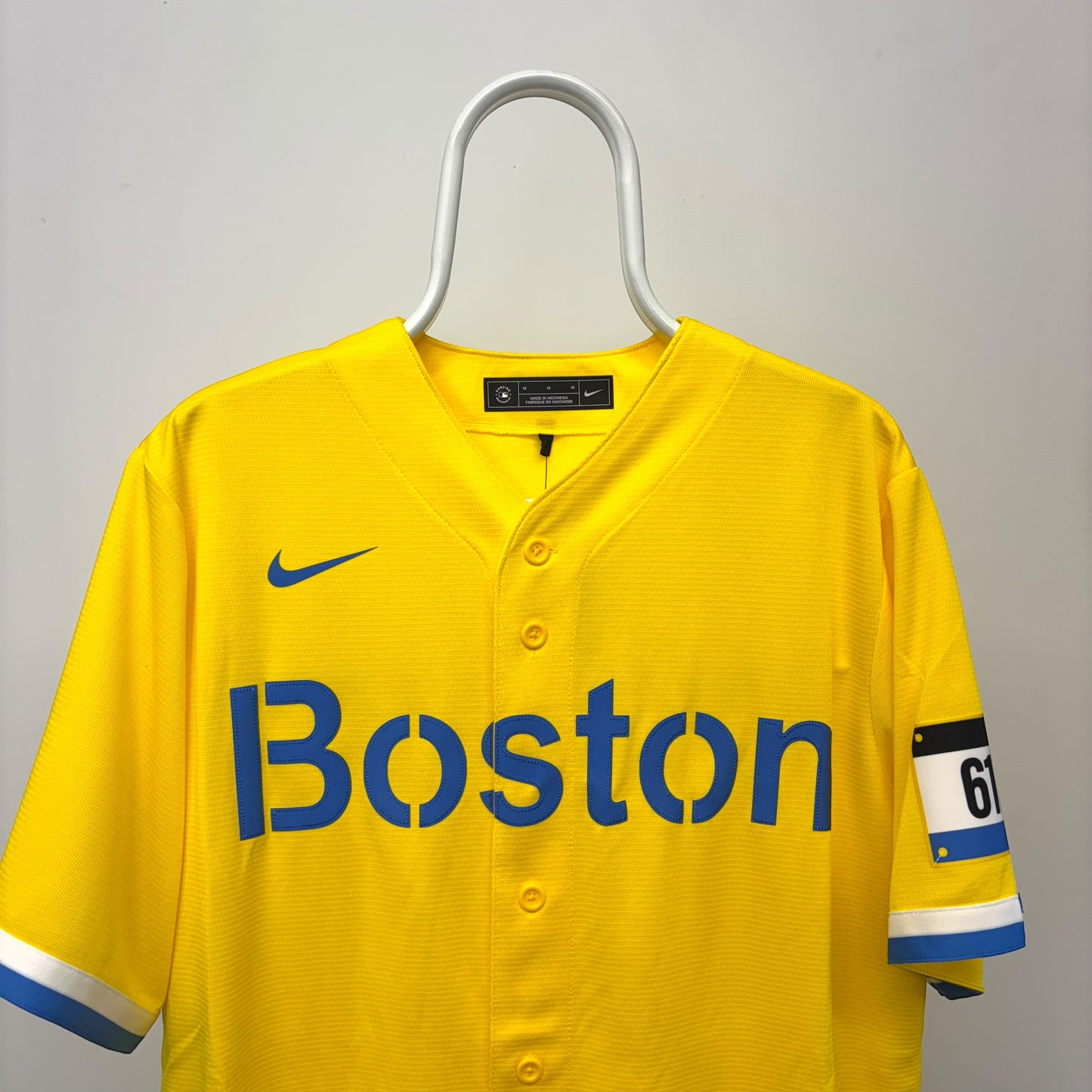 Nike Boston Red Sox City Connect Jersey – Yellow 617 Edition