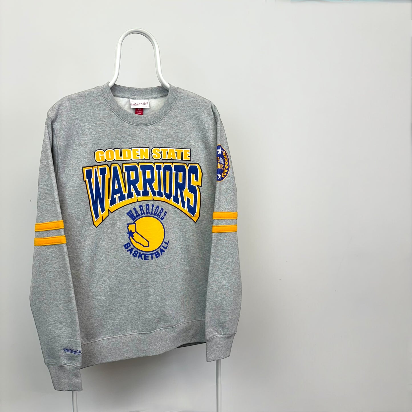 Mitchell & Ness Golden State Warriors All Over Print Sweatshirt