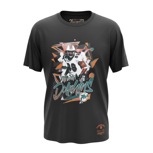 Mitchell & Ness Jason Taylor Miami Dolphins Throwback T-Shirt – Black