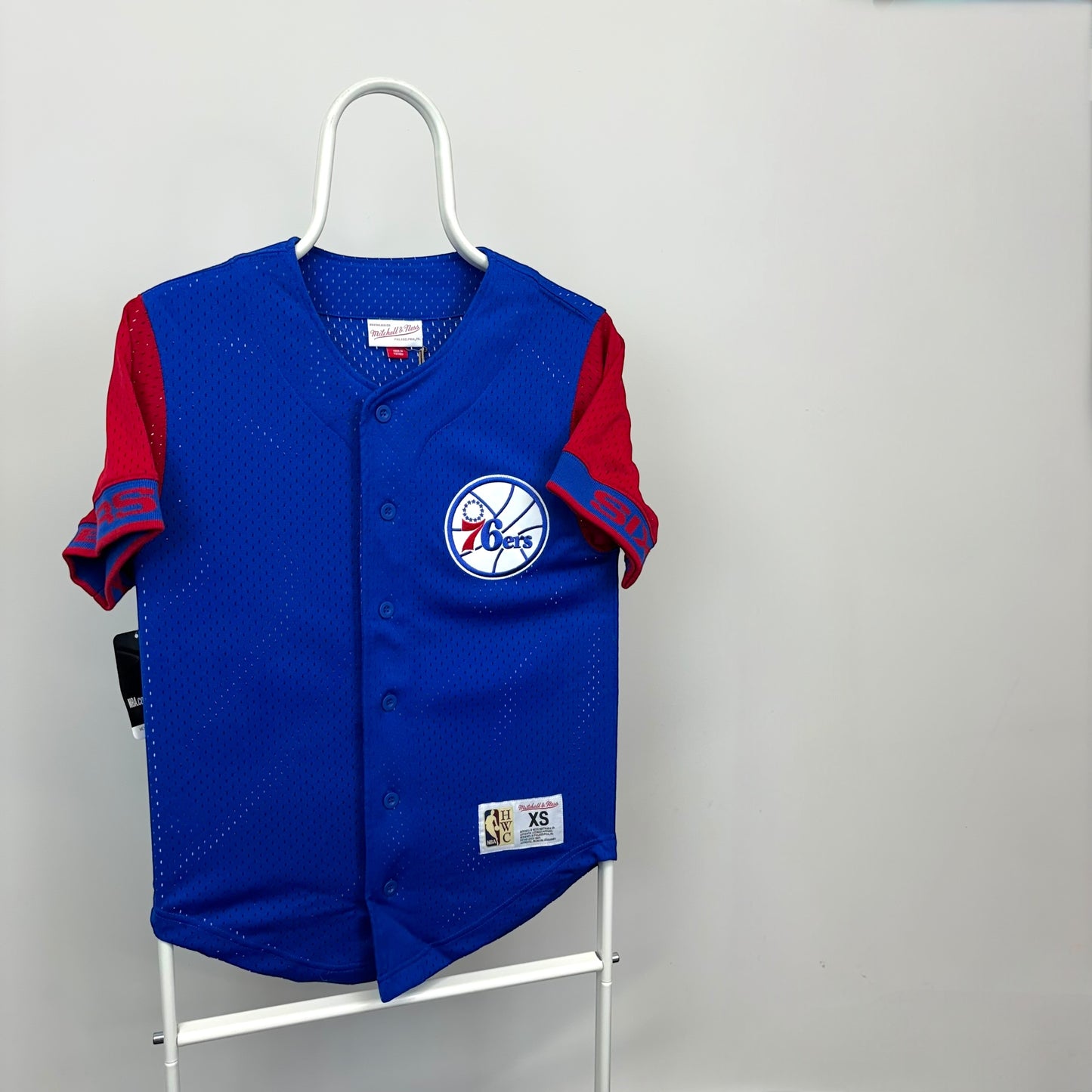 Mitchell & Ness Philadelphia 76ers Pure Shooters Mesh Button Up