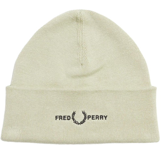 Fred Perry Light Oyster Beanie