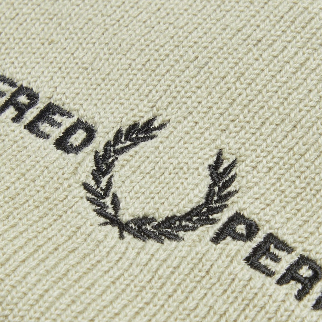 Fred Perry Light Oyster Beanie