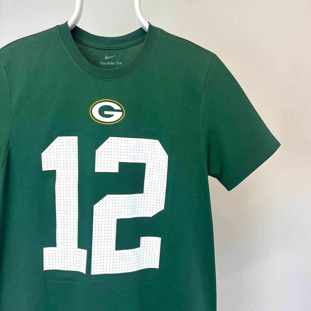 Nike Green Bay Packers Aaron Rodgers #12 T-Shirt – Green