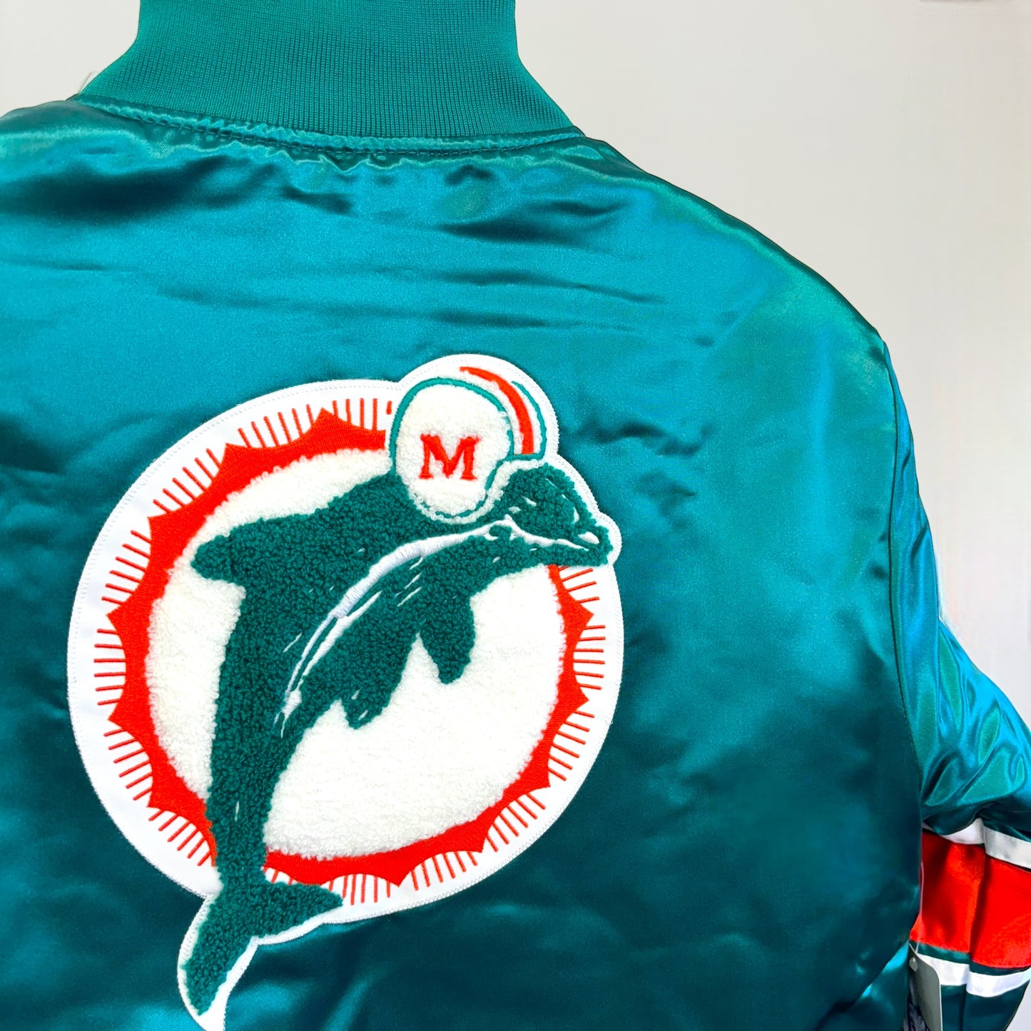 Mitchell & Ness Miami Dolphins Heavyweight Satin Jacket