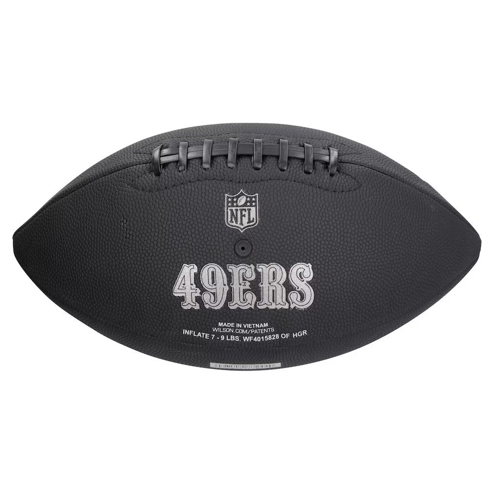 San Francisco 49ers Black Metallic Football